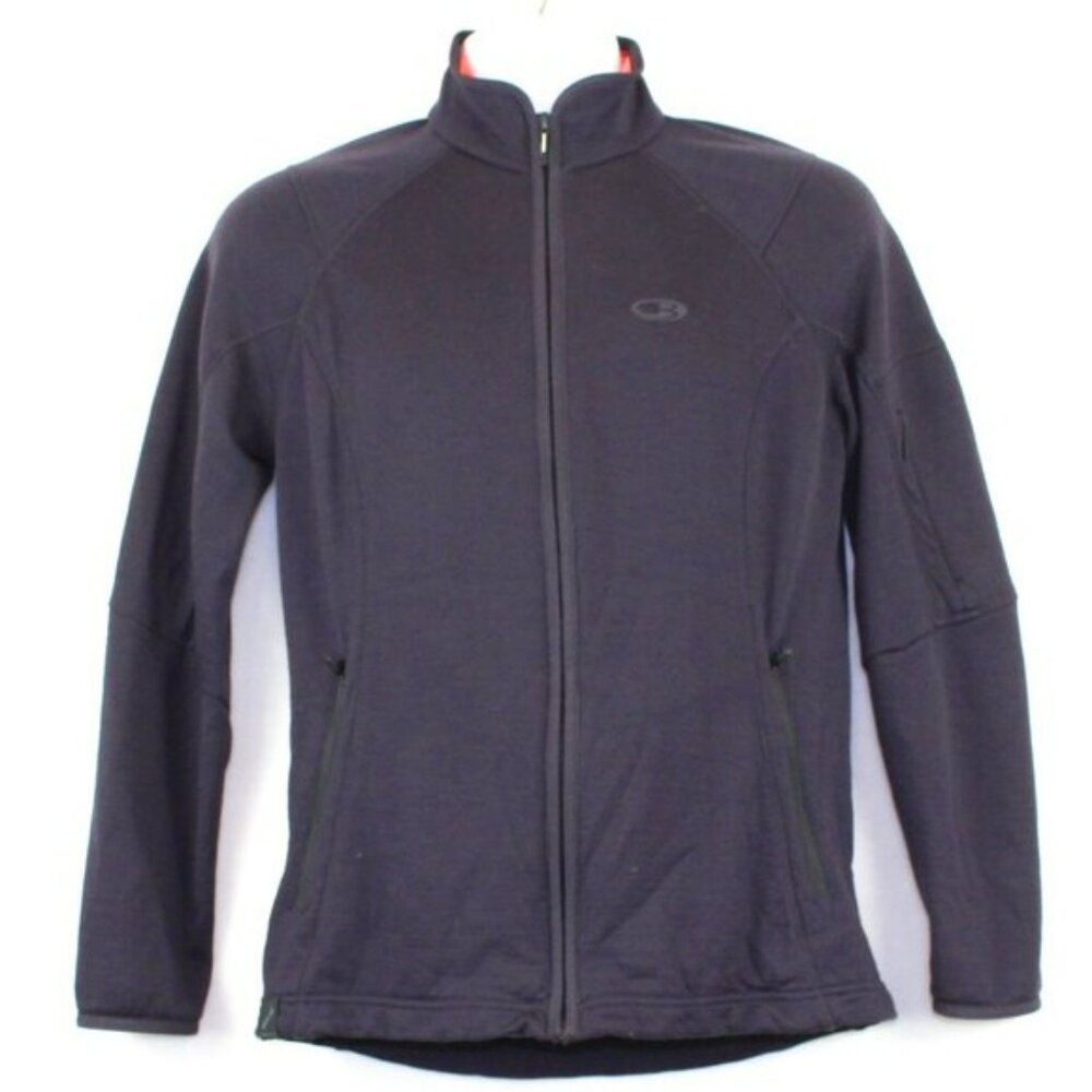 Icebreaker Merino Wool Zip Jacket Sweatshirt Womens Large